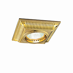Kolarz MILORD 0297.10Q.3 точечный светильник золото 24 карата длина 10cm ширина 10cm высота 5cm 1 лампа gu10