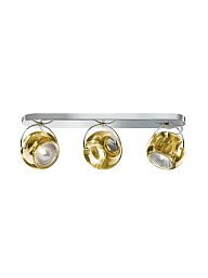 Настенно-потолочный светильник Beluga D57 3 источника света Желтый Fabbian