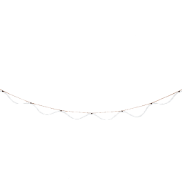 L0900101 Spline Petite Friture Подвесной уличный светильник волнообразный красный