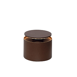 LD1050R3 Zafferano Настольная лампа на батарейках PUSH-UP TAVOLO PRO цилиндрическая, регулируемая, с рассеивателем IP54, ржавая, лакированная, с регулировкой яркости